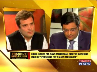 Rahul Gandhi backs PM on 'mass massacre' charge