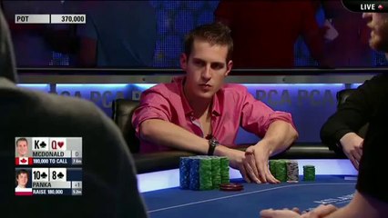 PCA 2014 - turniej pokerowy na żywo - Turniej Główny PCA, finał