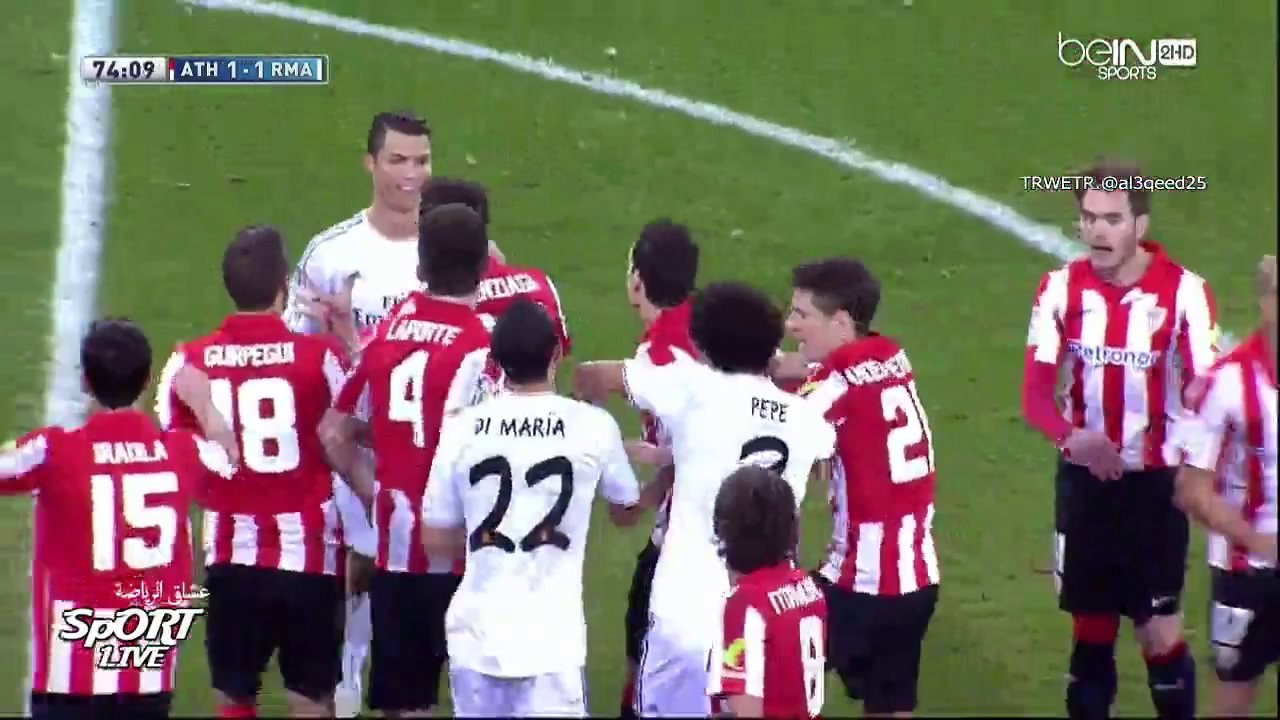 ملخص مبارة ريال مدريد و اتيلتكو بلباو 1-1 تعليق علي محمد علي HD