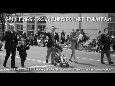 Christopher Fountain Greenwich St Patricks Parade with Peter Tessi