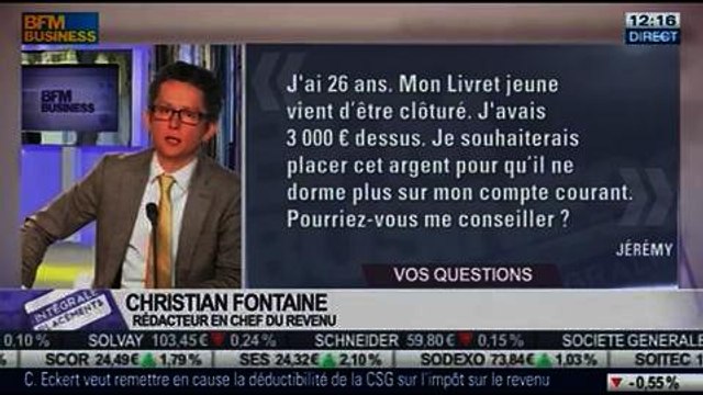 Les réponses de Christian Fontaine aux auditeurs, dans Intégrale Placements – 03/02 1/2