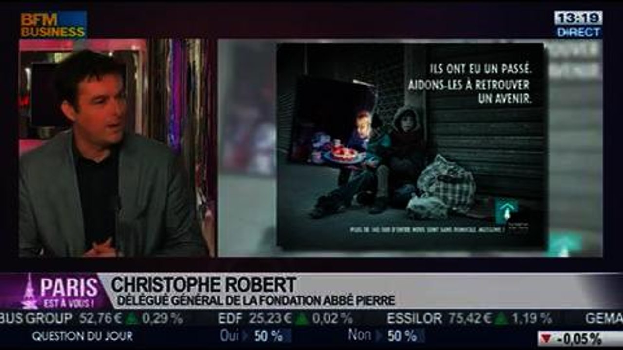 Le Paris de Christophe Robert, Fondation Abbé Pierre, dans Paris est à vous – 03/02