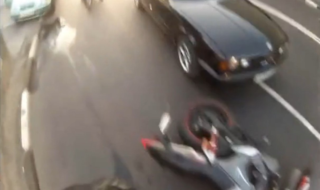 The luckiest motorcycle crashes and accidents ever filmed!!