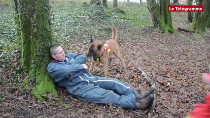 Meucon (56). Les équipes pompier-chien en action