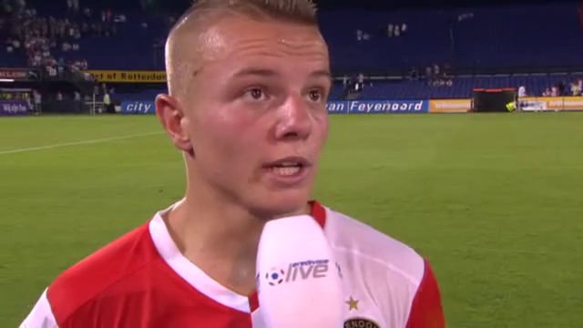 18-08-2012 Jordy Clasie na Feyenoord - SC Heerenveen