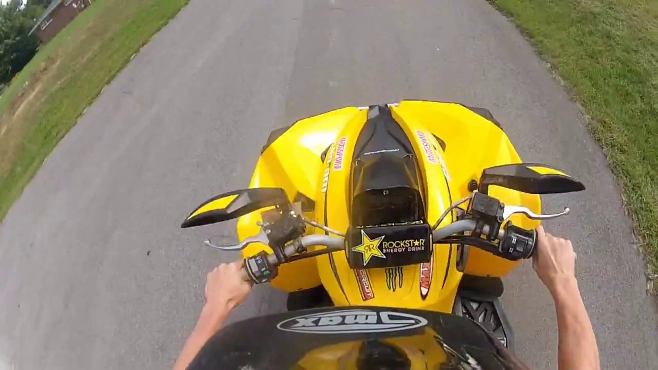 Can Am Renegade 500 ATV Wheelies - GoPro Hero 2