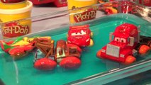 Play Doh Pixar Cars Lightning McQueen, Hydro Wheels Mater, we use Play Doh to make Hydro Wheels Mate