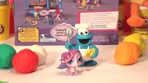 Play Doh Surprise Eggs, 8 Littlest Pet Shop Surprise Eggs with the Cookie Monster Chef lol  cool