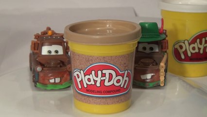 Play Doh Mater , we use regular Mater and turn him into Materhosen with Play Doh  lol  cool