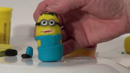 Play Doh Minion Phil from Despicable Me, how to make Phil and Stuart from Play Doh  lol