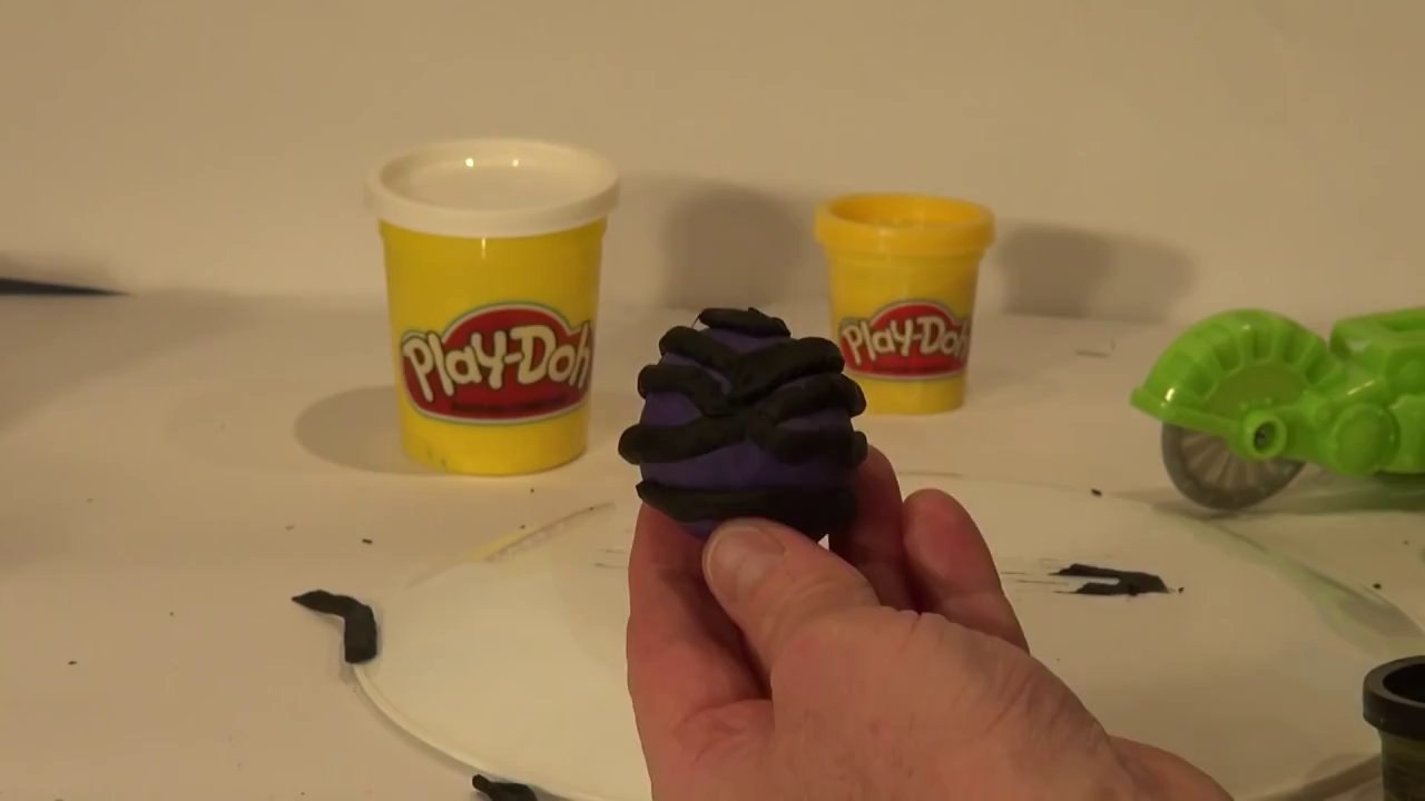 Play Doh Furby Furbling , we make the Furby out of Play Doh, it's the striped purple Furby