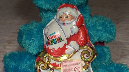 Cookie Monster Count' n Crunch , with Christmas Kinder Egg Surprises including Santa Claus !!