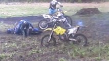 Dirt Bike Mud Fight 2012! Rm 250 vs Rm 144 vs Rm 125 vs Yz 125 PART 3