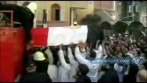 جنازة عسكرية لشهيد سوهاج بتفجير مديرية أمن القاهرة