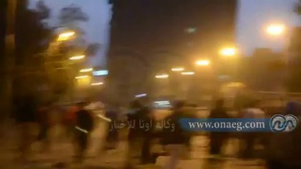 الأهالي يطاردون أنصار الإخوان بشارع إبراهيم عبد الرازق بعين شمس