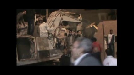 لقطات من إنهيار عقار ب #المحلة