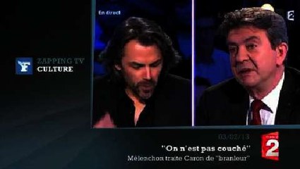 Zapping TV : les insultes de Mélenchon en direct chez Ruquier