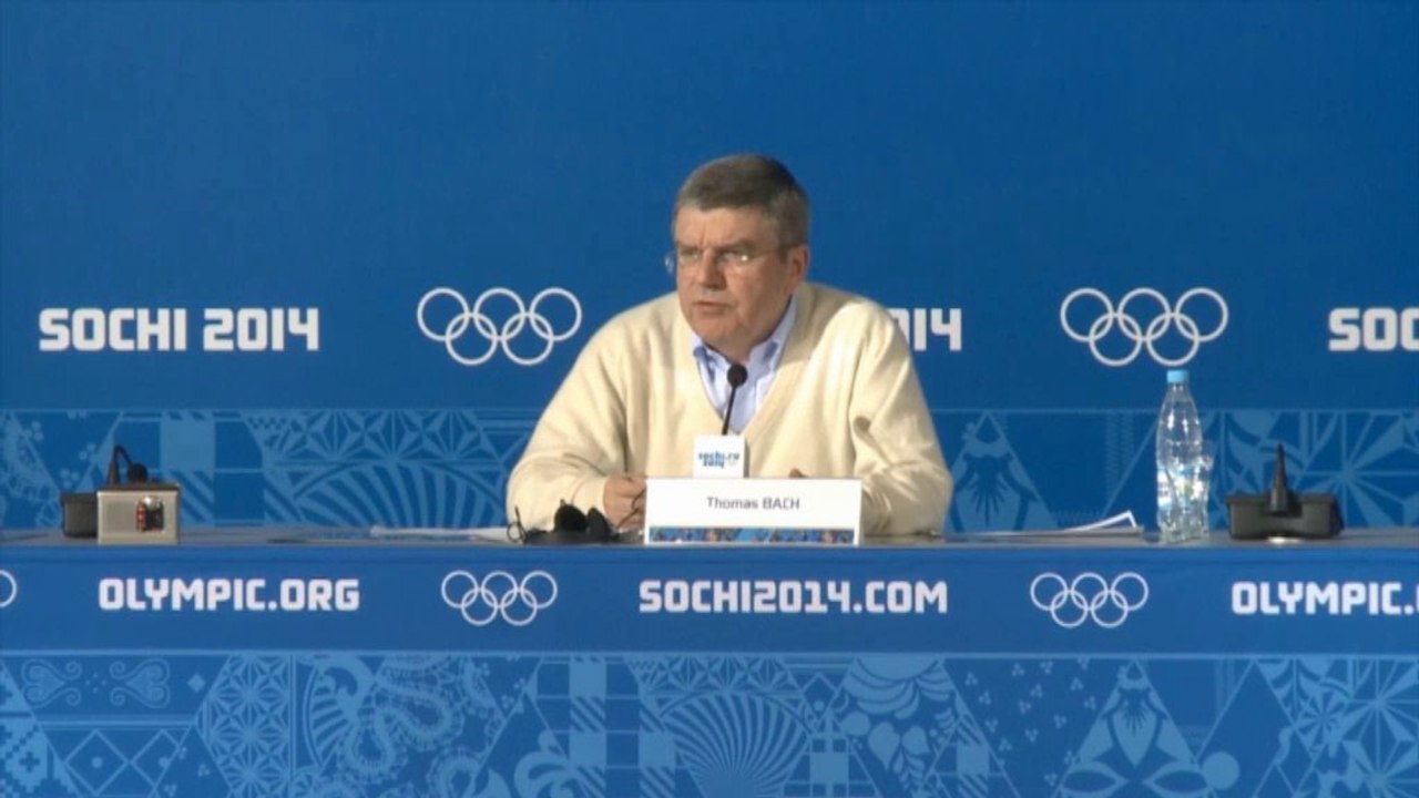 Sotschi 2014: Bach: 'Sonst sind wir Terroristen ausgeliefert'