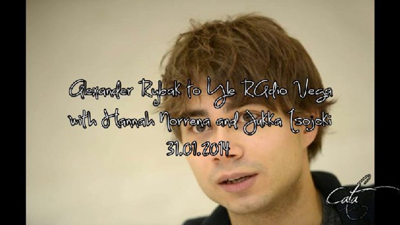 Alexander Rybak / Interview in Finland 31.01.2014