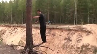 Double Backflip Off Tree Fail