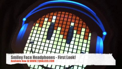 Smiley Face Headphones LED Equalizer T-Shirt