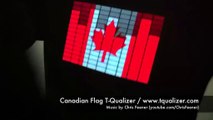 Canadian Flag LED Equalizer T-Shirt