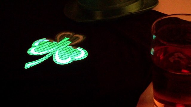 St. Patrick's Day Clover Shamrock LED Equalizer T-Shirt
