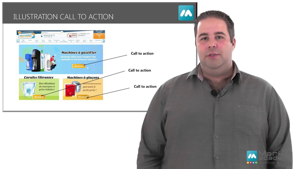 Définition Call to action - Vidéos formation - Tutoriel vidéos - Market Academy formation