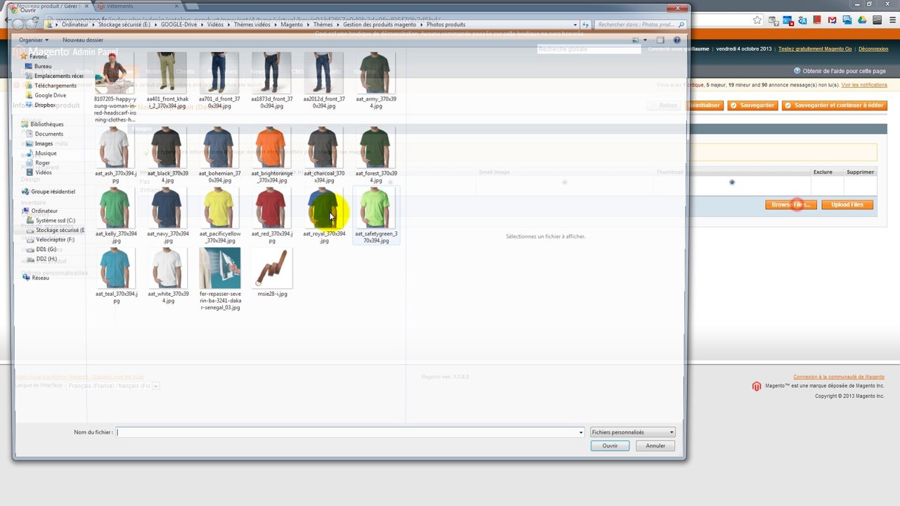 Magento Créer produit virtuel formation
