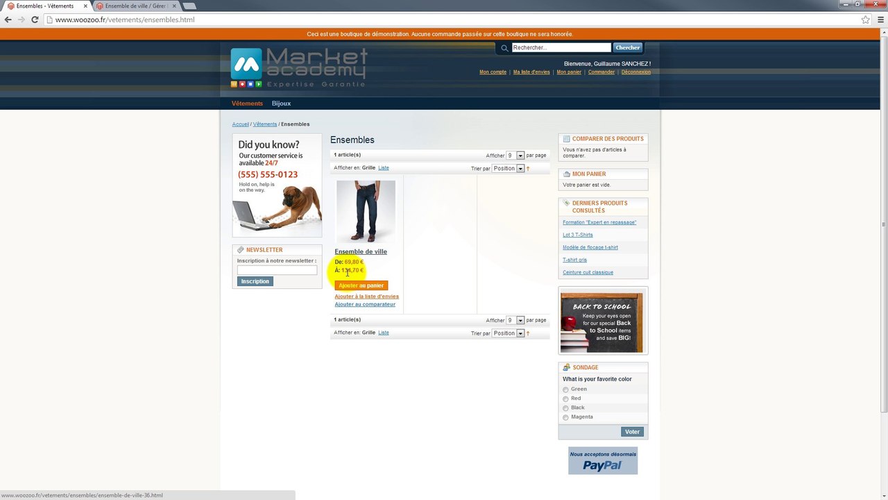 Magento  Créer produit packagé - composé formation