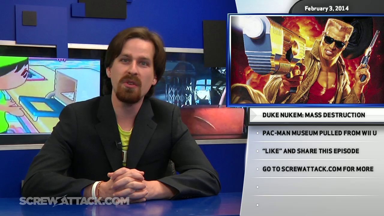 Hard News 02/03/14 - Playstation Now game leaks, new Duke Nukem game, Wii U PacMan Museum cancelled - Hard News Clip