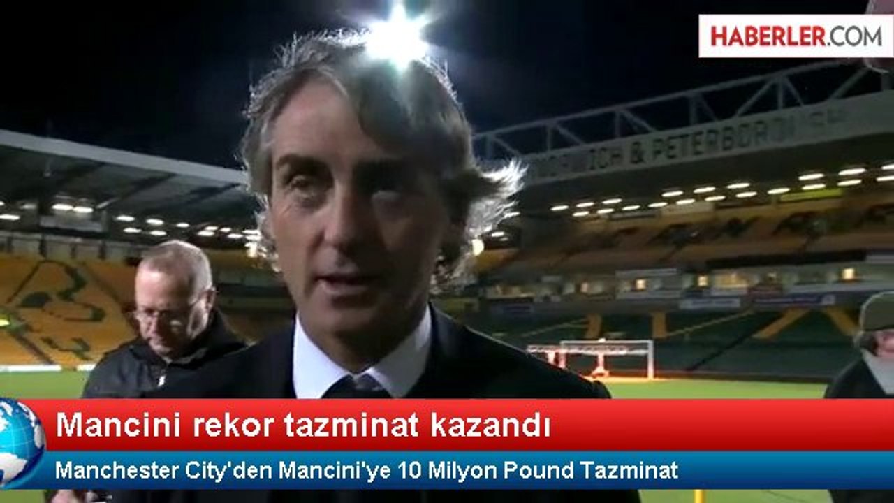 Manchester City'den Mancini'ye 10 Milyon Pound Tazminat