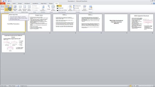 Lesson 01.8 Presentation View Buttons - MS PowerPoint Urdu and Hindi language by Microsoft Office Power Point 2010 free online video Training Tutorials