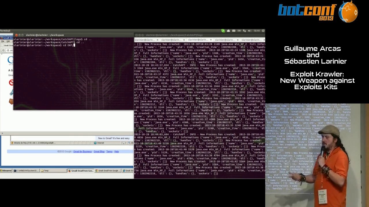 23 – Sébastien Larinier and Guillaume Arcas - Exploit Krawler: New Weapon againt Exploits Kits