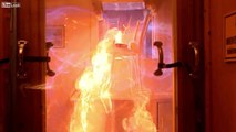 Gas Leak - Kitchen Explodes in Slow Motion - Mesmerizing | www.itblow.com