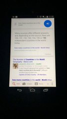 Google Now : Combien y a-t-il de pays dans le monde ?