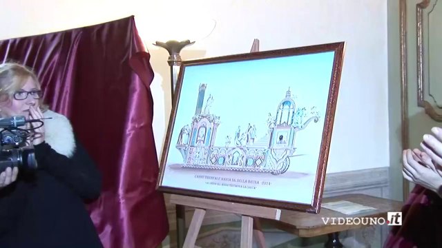 Matera presentazione del bozzetto del carro trionfale della Bruna 2014