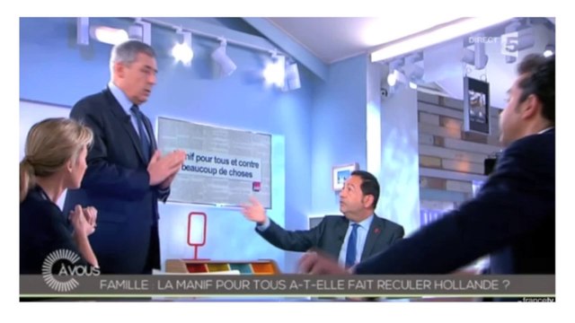 Guaino quitte le plateau de C à vous en direct