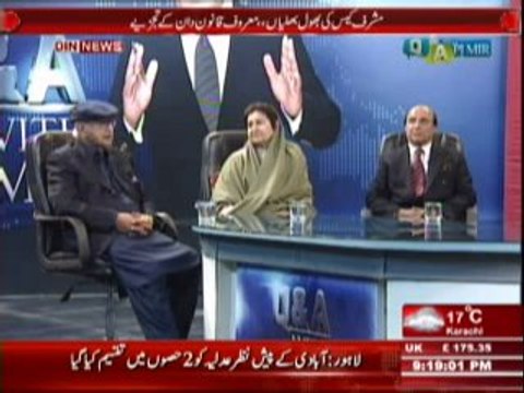 Q & A with PJ Mir (Sabik Sadar Parvez Musharraf Ke Khilaf Qabil Zamanat Warrant Giraftari Jari) 3rd February 2014 Part-1