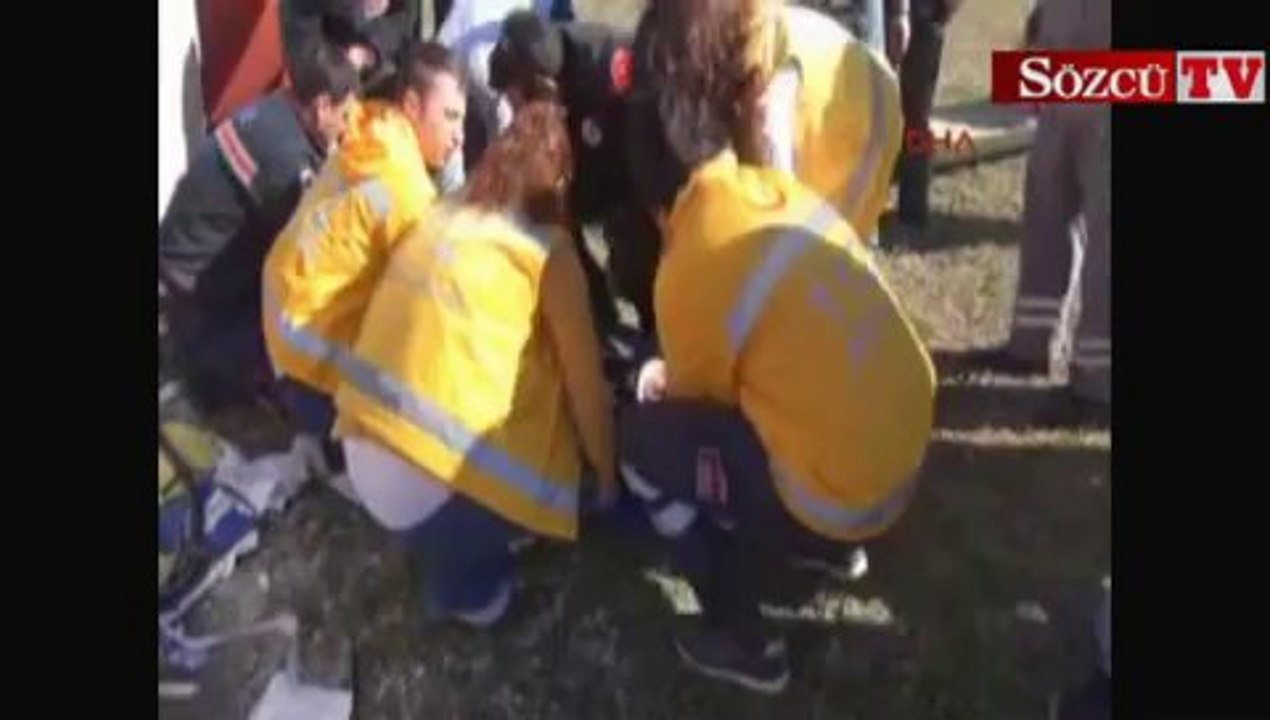 Kamyon şoförü olası faciayı önledi