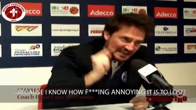 Pozzecco zdenerwował się podczas konferencji prasowej