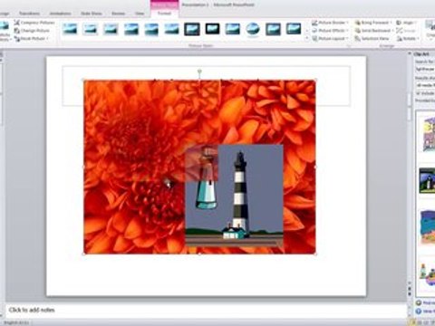 Lesson 04.9 Inserting Clip Art and Pictures - MS PowerPoint by Microsoft Office Power Point 2010 free online video Training Tutorials Urdu and Hindi language