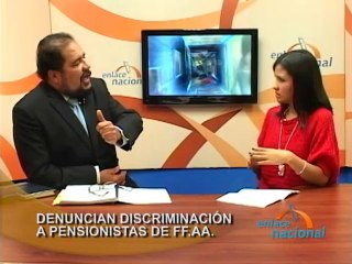 Entrevista sobre La denuncia de discriminación a pensionistas de FF.AA.