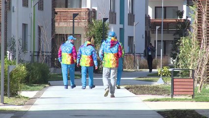 JO-2014: visite du village olympique de Sotchi