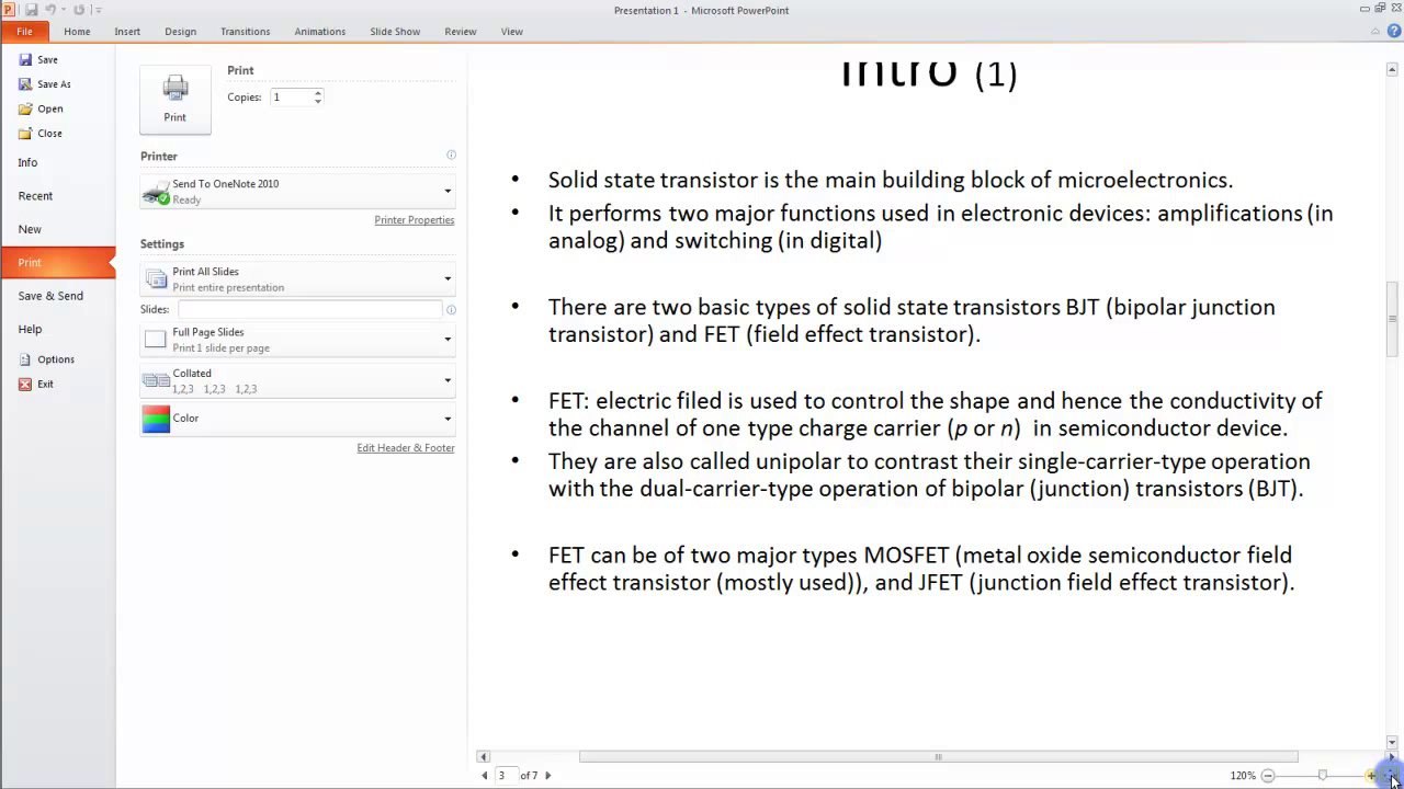 Lesson 08.2 Previewing and Printing your Presentations - MS PowerPoint by Microsoft Office Power Point 2010  free online video Training Tutorials Urdu and Hindi language
