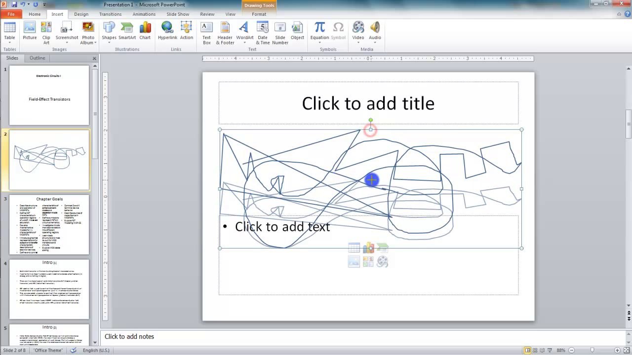Lesson 10.3 Editing Line Points and Freeform - MS PowerPoint by Microsoft Office Power Point 2010  free online video Training Tutorials Urdu and Hindi languages
