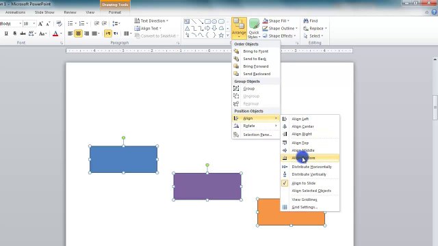 Lesson 10.14 Ordering Objects - MS PowerPoint by Microsoft Office Power Point 2010 free online video Training Tutorials Urdu and Hindi language
