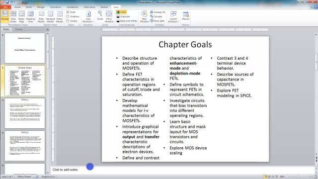 Lesson 11.5 Using Notes Page View - MS PowerPoint by Microsoft Office Power Point 2010 free online video Training Tutorials Urdu and Hindi language