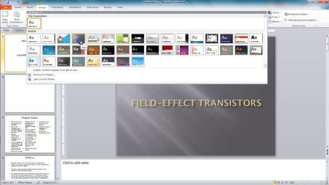 Lesson 12.1 Switching Color Schemes for Your Presentation - MS PowerPoint by Microsoft Office Power Point 2010 free online video Training Tutorials Urdu and Hindi language