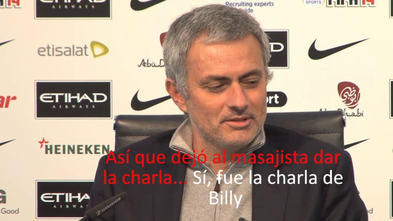 Mourinho: "La charla la dio el masajista"